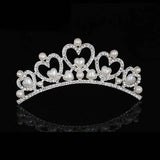 Crystal Mini Tiaras Hair Comb for Girls Bride Wedding Party