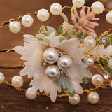 Summer Wedding Hair Jewelry Simulated Pearls Crystal Headpieces