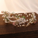 Summer Wedding Hair Jewelry Simulated Pearls Crystal Headpieces