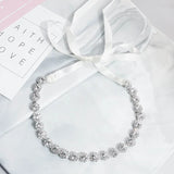 Rose Gold/Silver Crystal Tiaras Crowns Headband for Bride Wedding
