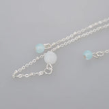 Silver Crystal Hanfu Dress Tassel Hairpins