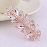 Crystal Flower Leaves Hairpins Bride Wedding Party Hair Jewelry