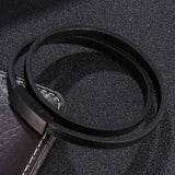 FORTAFY Leather Wrap Bracelets Stainless Steel Magnetic Clasp FR1052