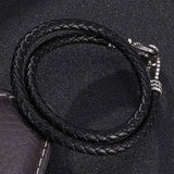 FORTAFY Leather Anchor Bracelet Wrap Bangle FRPW756