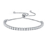 Adjustable Stamp Bracelets Zircon Bride Jewelry