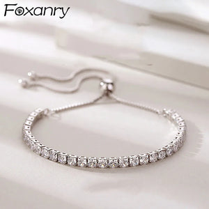 Adjustable Stamp Bracelets Zircon Bride Jewelry