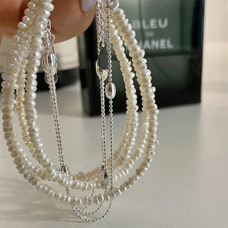 Vintage Double-layered Pearl Chain Bracelets for Women