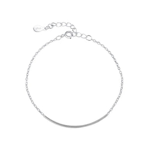 Minimalist Silver Anklets for Women Vintage Arc Geometric Party Jewelry