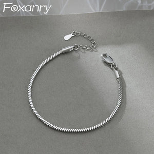 Minimalist Snake Chain Couples Bracelet Party Jewelry Charm