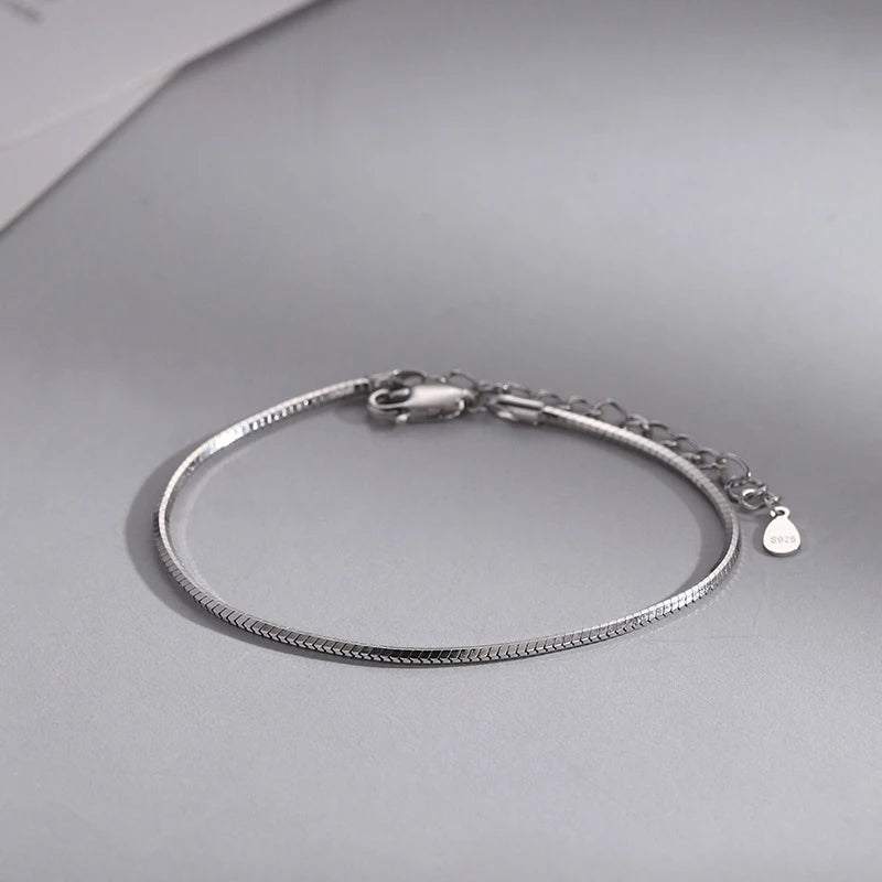 Minimalist Snake Chain Couples Bracelet Party Jewelry Charm