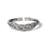 Silver Hollow Twist Open Bangles Party Jewelry Lover Gift