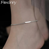 Allergy-Free Anklet for Women Couples Geometric Holiday Beach Jewelry