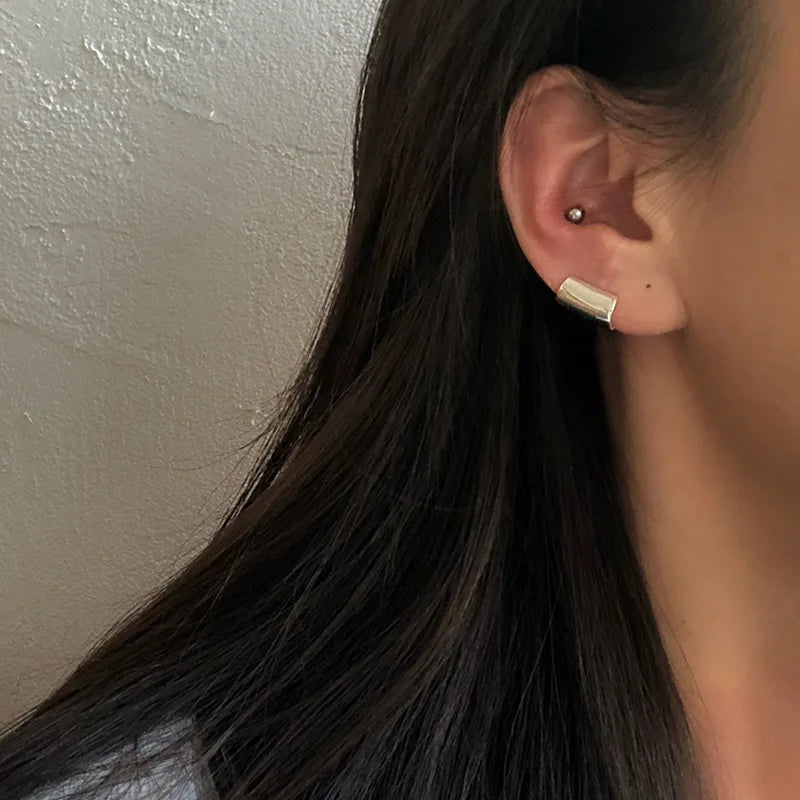 Silver Allergy-Free Vintage Earrings & Ear Clip Set