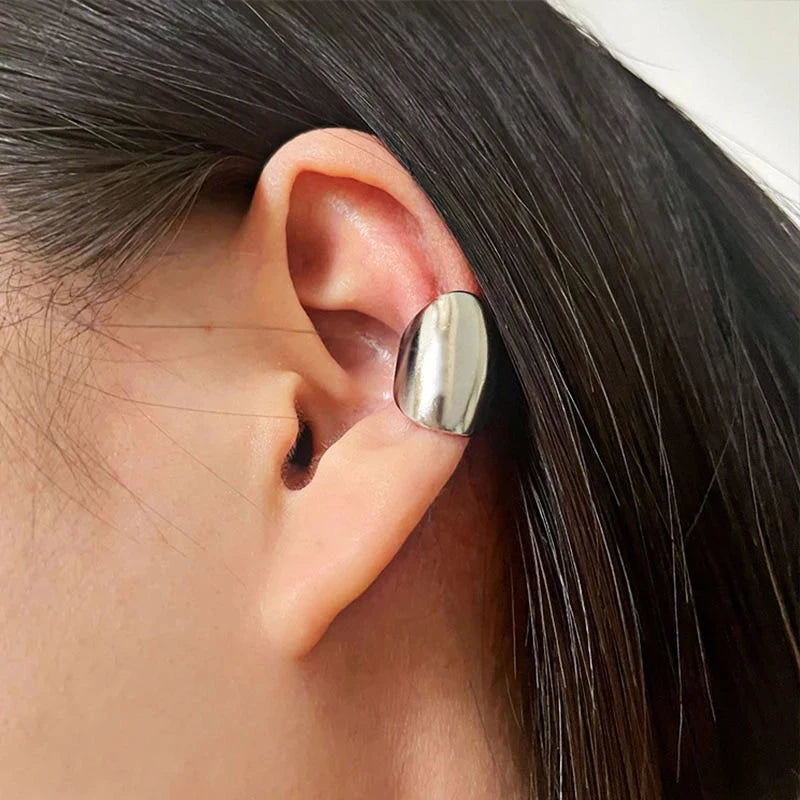 Silver Allergy-Free Vintage Earrings & Ear Clip Set