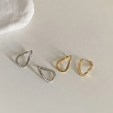 Silver Hoop Earrings Vintage Geometric Party Jewelry