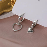 Silver Vintage Heart Earrings - Party Jewelry Couples Accessories