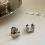 Allergy-Free LOVE Heart Stud Earrings for Women