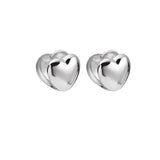 Allergy-Free LOVE Heart Stud Earrings for Women