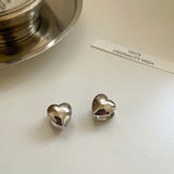 Allergy-Free LOVE Heart Stud Earrings for Women