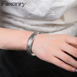 Tooth Mark Texture Thai Silver Party Jewelry