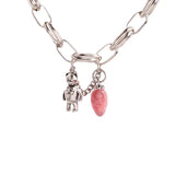 Vintage Sweet Bear Tassel Strawberry Bracelet for Women
