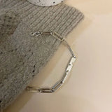Vintage Silver Bracelets Geometric Chain Party Jewelry