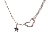 Silver Bracelets Chain LOVE Heart Star Party Jewelry Girl
