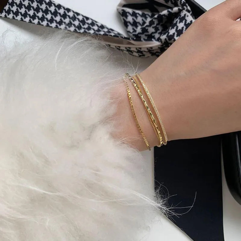 Vintage Layer Chain Bangles - Party Jewelry
