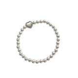 Silver Bead Bracelets LOVE Heart Butterfly Party Jewelry