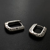 Silver Vintage Punk Earrings for Women Creative Doodle Geometry Jewelry
