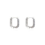 Silver Vintage Punk Earrings for Women Creative Doodle Geometry Jewelry