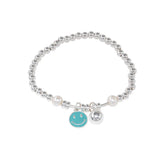 Smiley Face Bead Chain Bracelet Party Jewelry INS Creative Stretch Bracelet