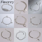 Stamp Bracelets for Women Chain LOVE Heart Party Jewelry Gift