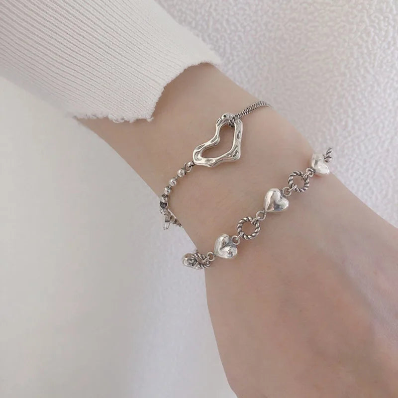 Stamp Bracelet LOVE Heart Punk Party Jewelry