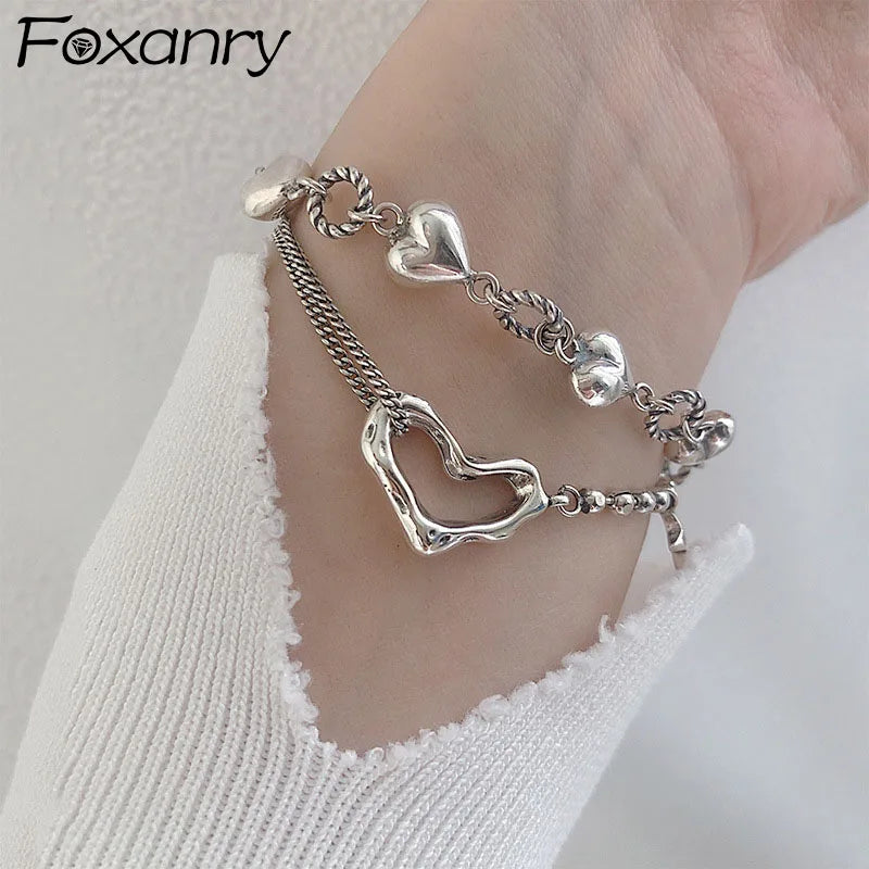 Stamp Bracelet LOVE Heart Punk Party Jewelry