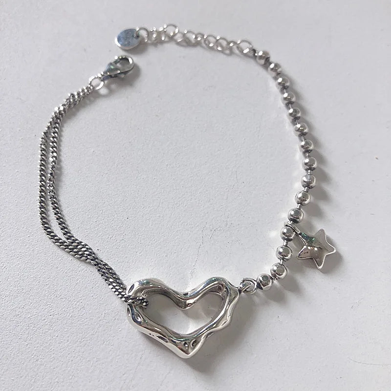 Stamp Bracelet LOVE Heart Punk Party Jewelry