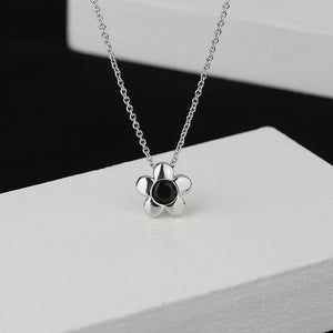 Zircon Flower Clavicle Chain Necklace for Women