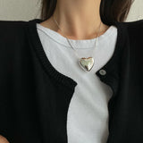 Vintage Stamp Necklace LOVE Heart Party Jewelry