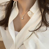 Vintage LOVE Heart Buckle Necklace for Women