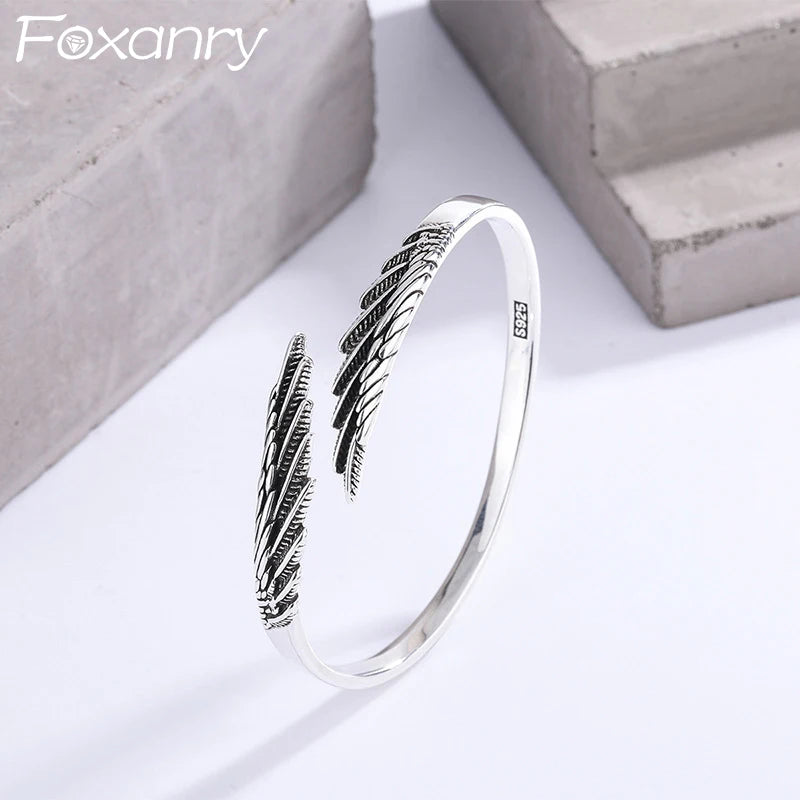 Vintage Feather Bracelet for Women Couples