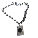 Vintage Punk Poker Bead Chain Brcacelet for Women