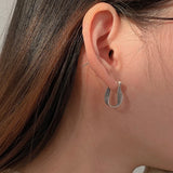 Vintage Punk Silver Earrings for Women