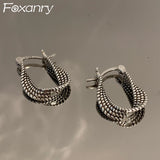 Vintage Punk Silver Earrings for Women