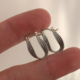 Vintage Punk Silver Earrings for Women