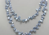 Denim Keshi Reborn Pearl Necklace
