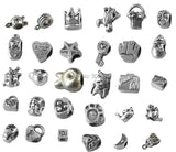 150 Pcs Mixed Tibetan Silver European Bead Charm Big Hole