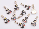 20PCS Enamel House Charms for Jewelry Making