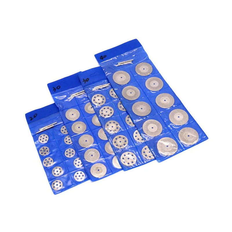 40mm Diamond Cutting Disc 10pcs + 2pcs Mandrels Jewelry Cutting Tools