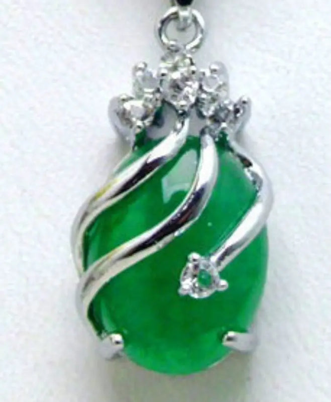 6 Color Stone/Zircon/Tiger Eye Jade Pendant 13*18mm