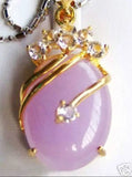 6 Color Stone/Zircon/Tiger Eye Jade Pendant 13*18mm